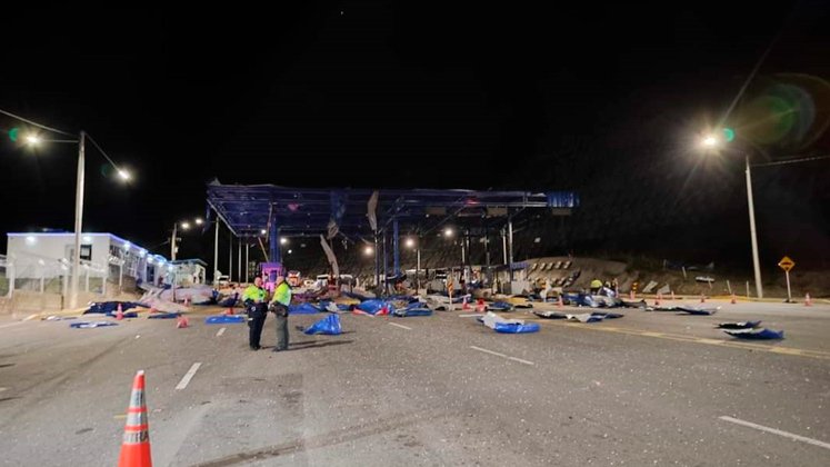 Continúan los actos terroristas en Norte de Santander: Violento atentado contra el peaje de Pamplonita deja varios heridos