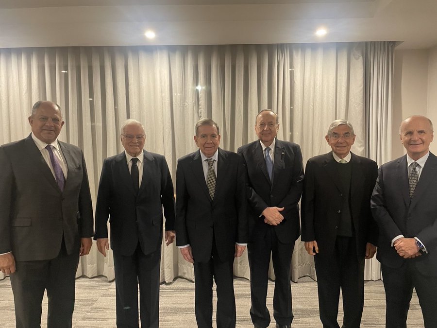 Edmundo González Urrutia se reunió con cinco ex mandatarios de Costa Rica