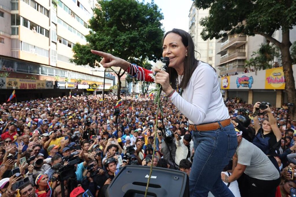 MCM fue detenida tras salir de manifestación en Chacao, según La Patilla