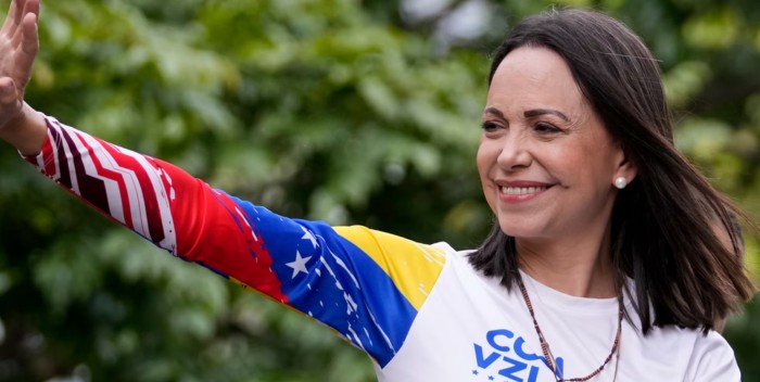 María Corina Machado presenta los siete principios para luchar por la democracia y la libertad