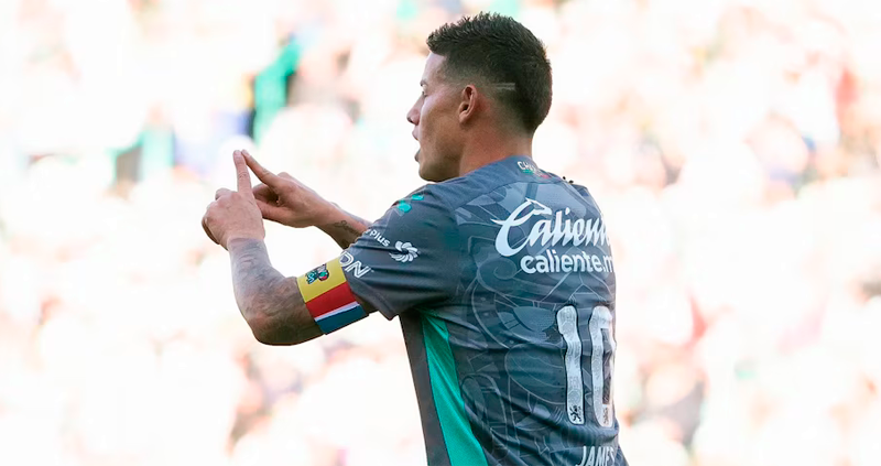 James Rodríguez Furioso después de la derrota de León contra Santos en la Liga de México