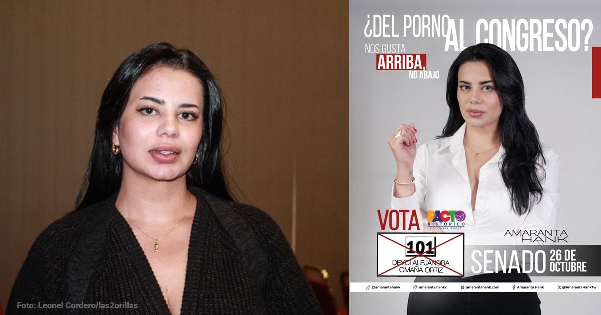 Ella es Amaranta Hank, la exactriz porno que va camino al Senado tras la consulta del Pacto