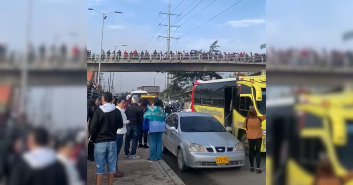Los soachunos exigen que se abra la ALO para que se les acabe el viacrucis diario de los trancones